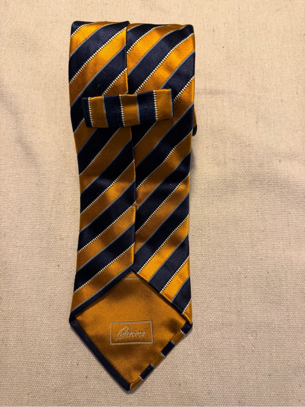 Brioni Made In Italy 100% Men’s Silk Tie Striped
